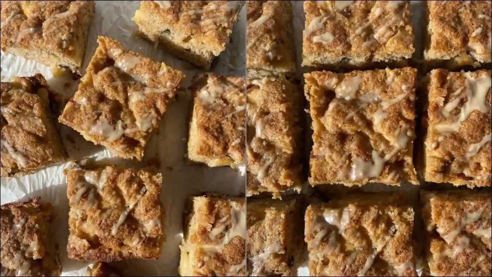 Recipe: In a mood for dessert? Try crisp and crunchy apple spice blondie bars