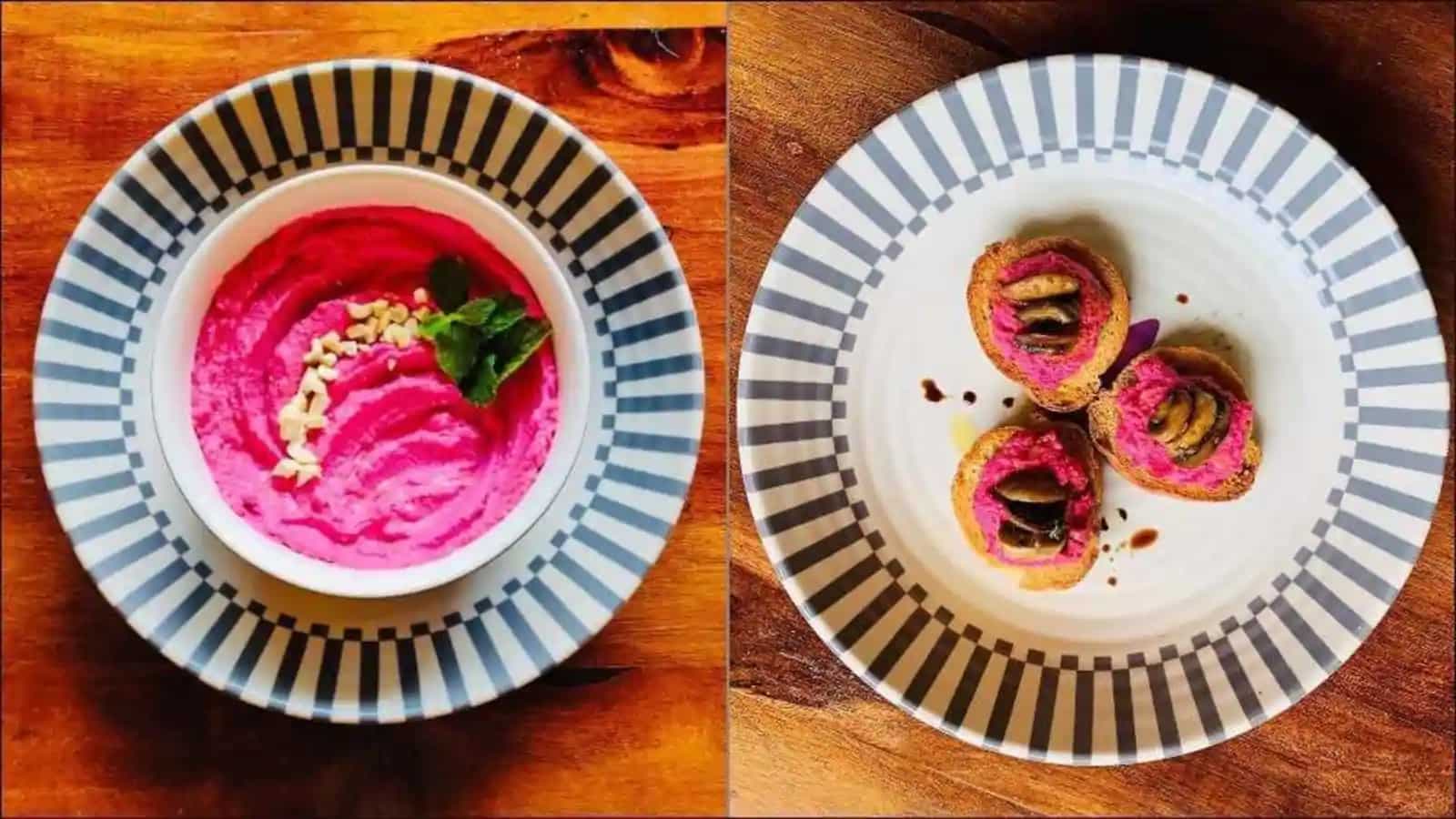 Recipe: Indulge in a vegan snack of beetroot and hummus this Friday evening