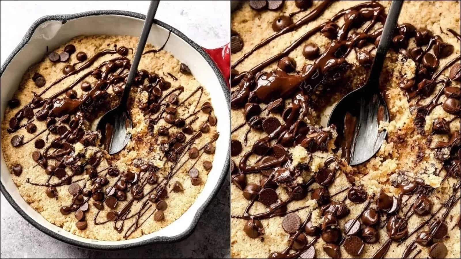 Recipe: Enjoy this Giant Skillet Cookie with vanilla ice cream on a rainy day