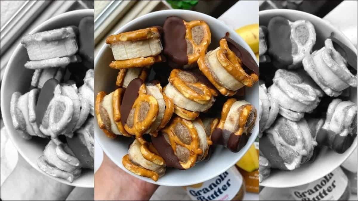 Recipe: Treat Monday blues to health snack of Granola butter banana pretzel bite