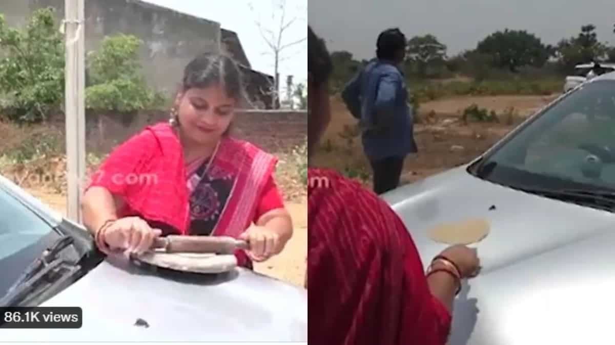 Viral: Odisha Woman Makes Rotis On Car Bonnet Amid Soaring Temperature, Netizens React