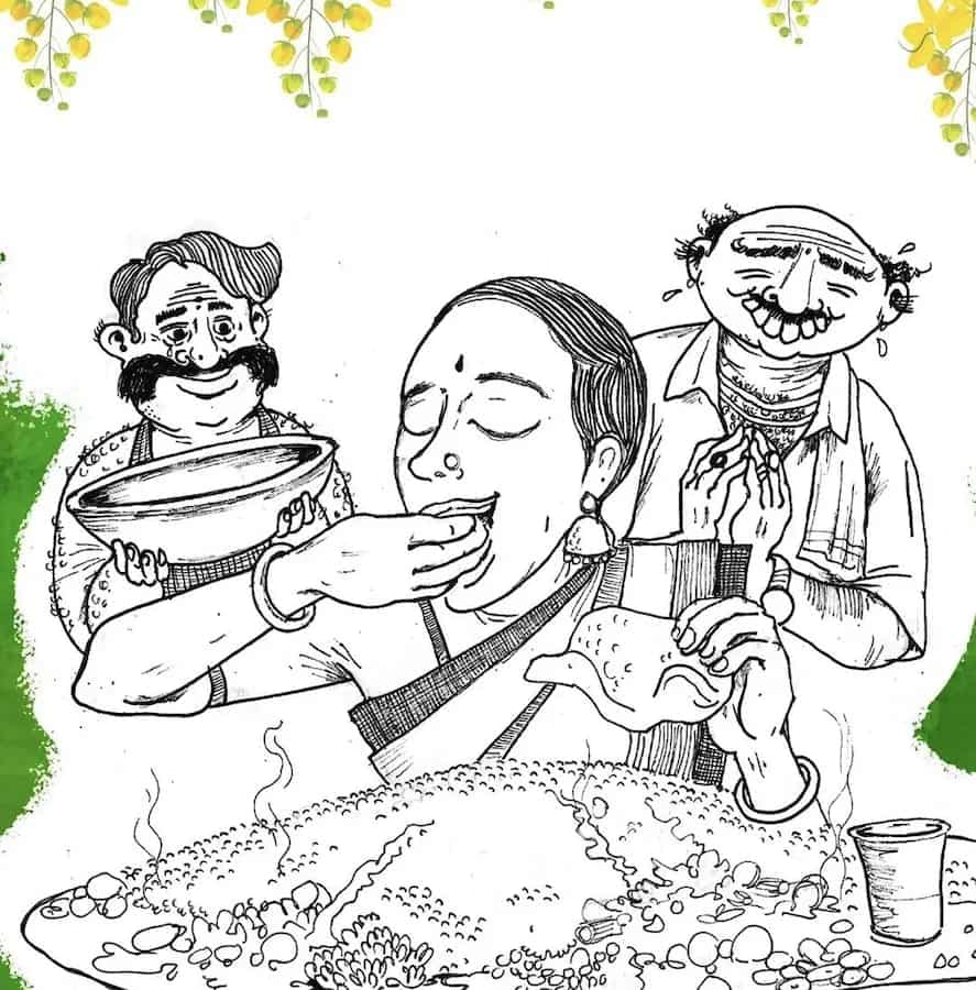 On Vishu, Bengaluru Artist Plates An Endearing Story Of Lady P’s Love For Rice