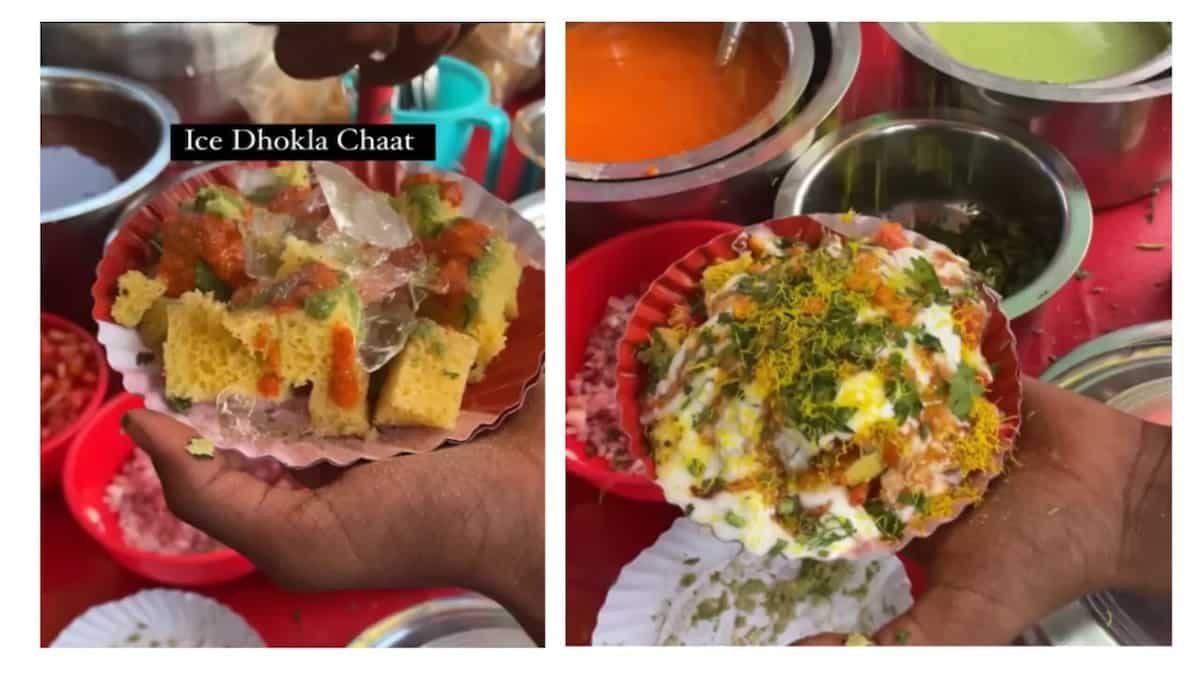 This Viral Ice Dhokla Chaat May Be The Quirkiest Summer Snack We’ve Seen Recently