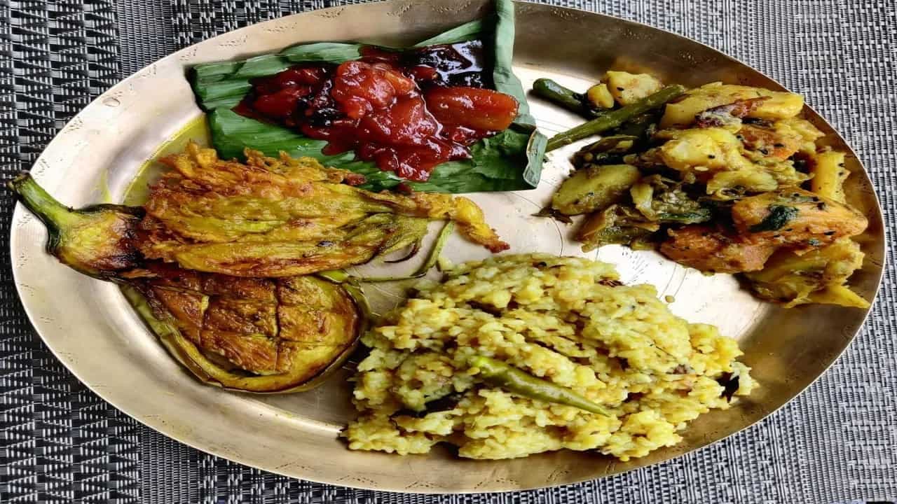 Bengali Bhog Platter For Vasant Panchami