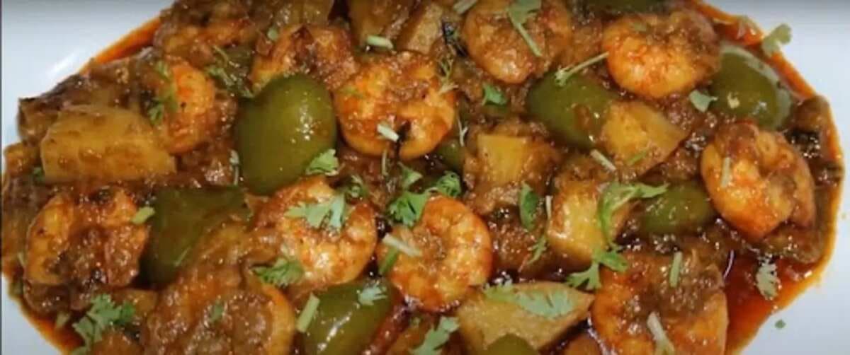 Prawns Capsicum Masala: The Aroma of Greens With The Tender Meat