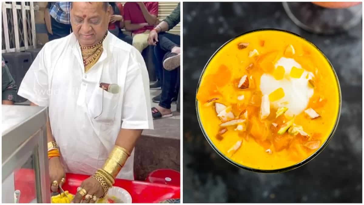 Indore Vendor Sells Rabri Falooda Wearing 2Kg Gold Jewellery