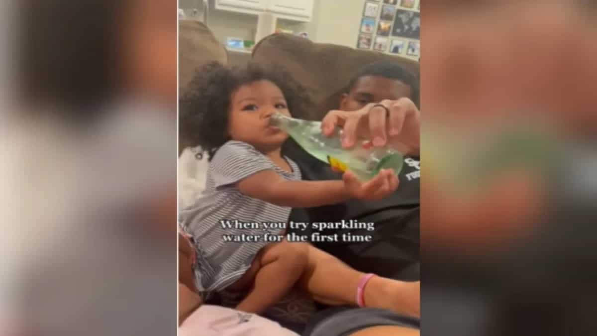 Viral: Toddler Tries Sparkling Water For The First Time; Her Reaction Is Too Adorable To Miss