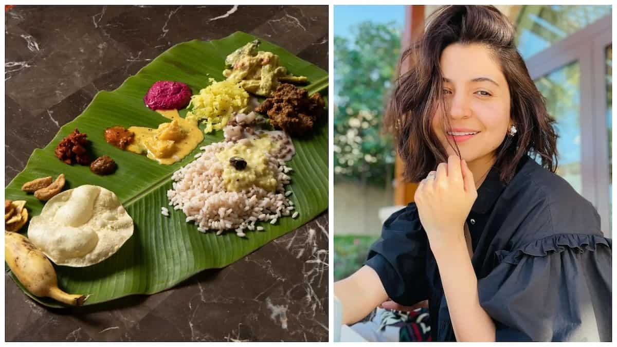 Anushka Sharma Enjoys A Traditional South Indian Meal