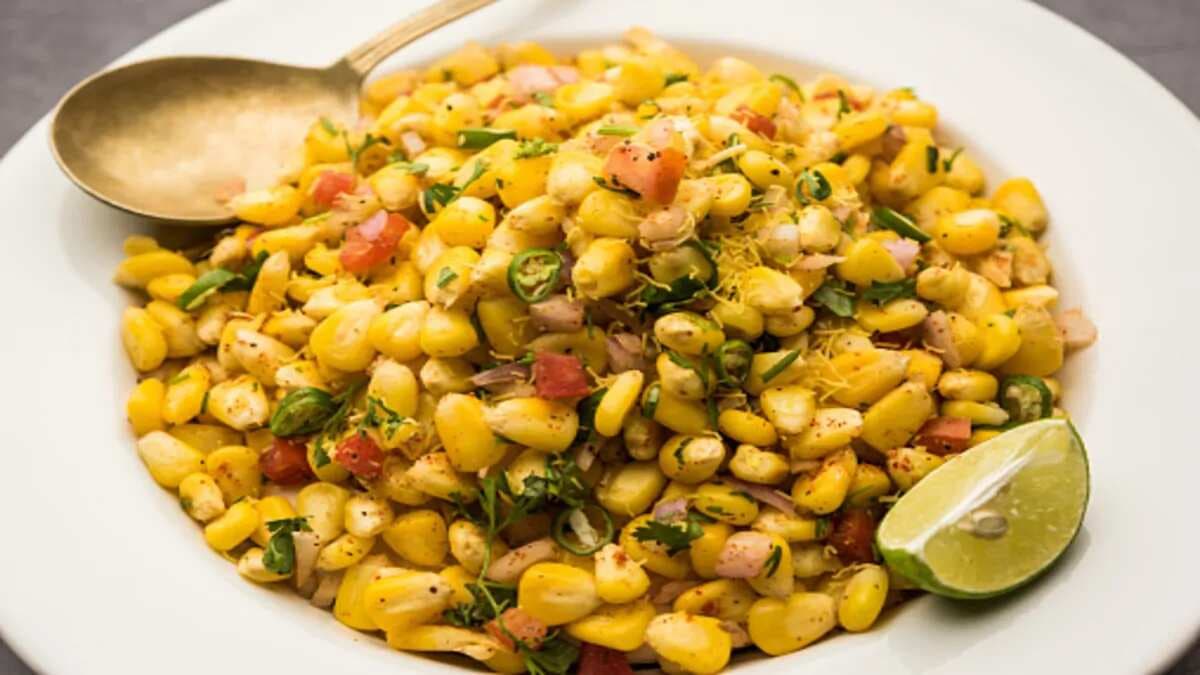 Corn Chaat: Healthy Carbs And Fibre For Morning Energy