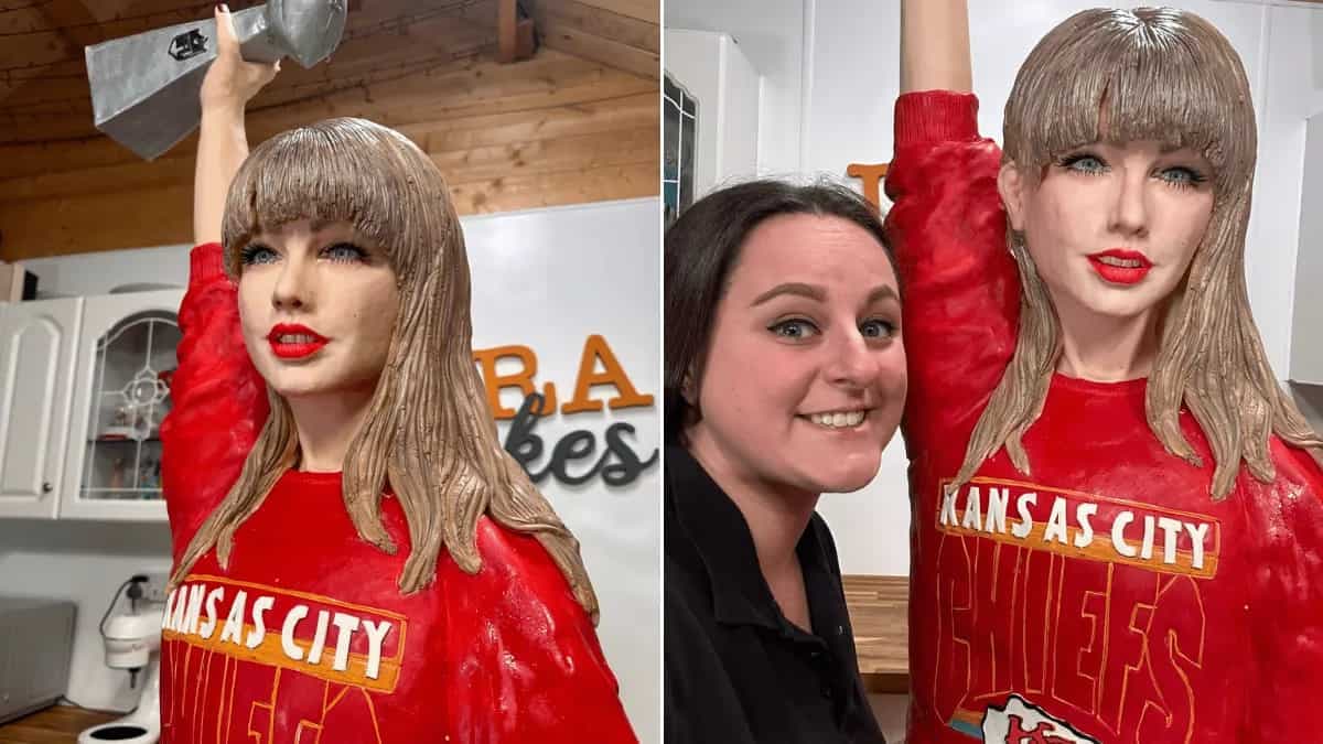 UK Baker's Viral Taylor Swift Cake Caught Super Bowl Spotlight