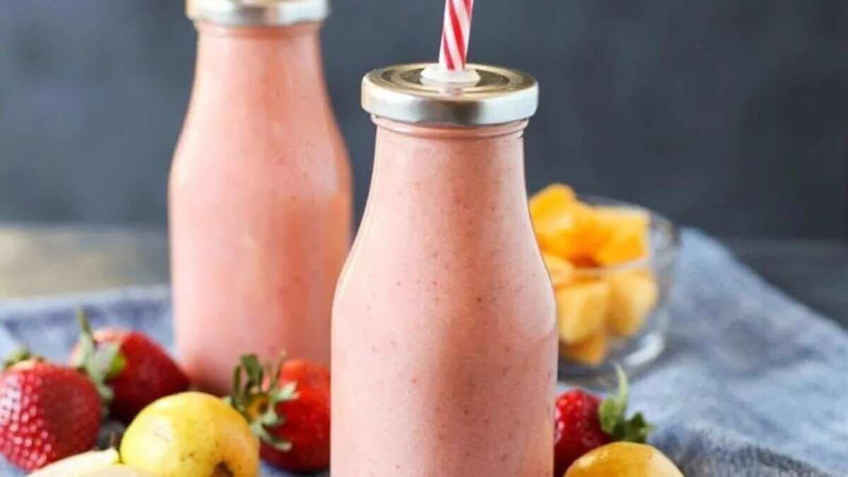 Strawberry And Guava Smoothie; Beverage To Replenish Your Senses