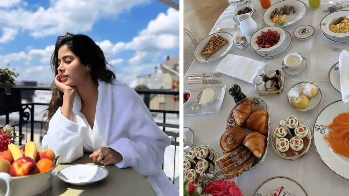 Janhvi Kapoor Enjoys An Elaborate Breakfast Spread In Paris