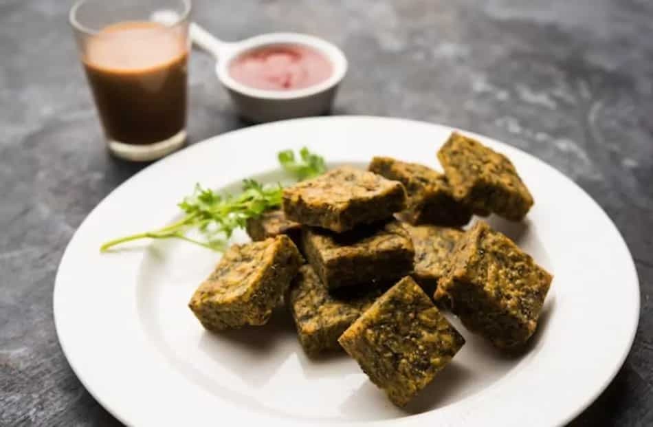 Maharashtrian Kaju Kothimbir Vadi, A Cashew-Packed Snack