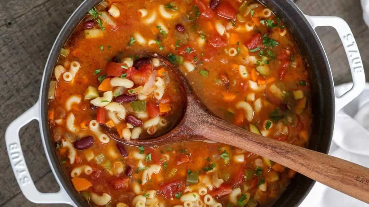 A Healthy Bowl Of Indian-Style Minestrone Soup Recipe