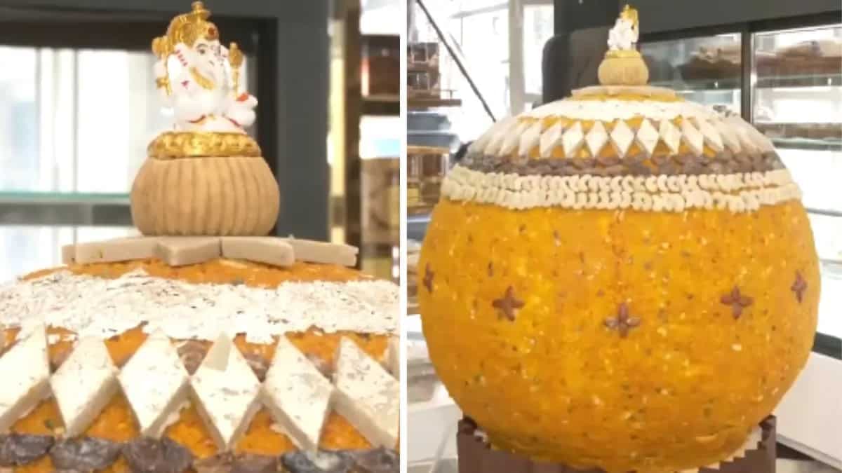 Kolkata’s Sweet Shop Makes 500 Kg Ladoo For Ganesh Chaturthi