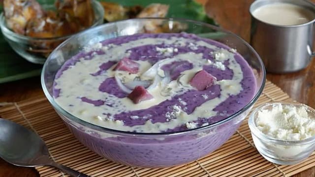 Purple Yam Porridge: Sri Lanka's Rasavalli Kilangu Kool