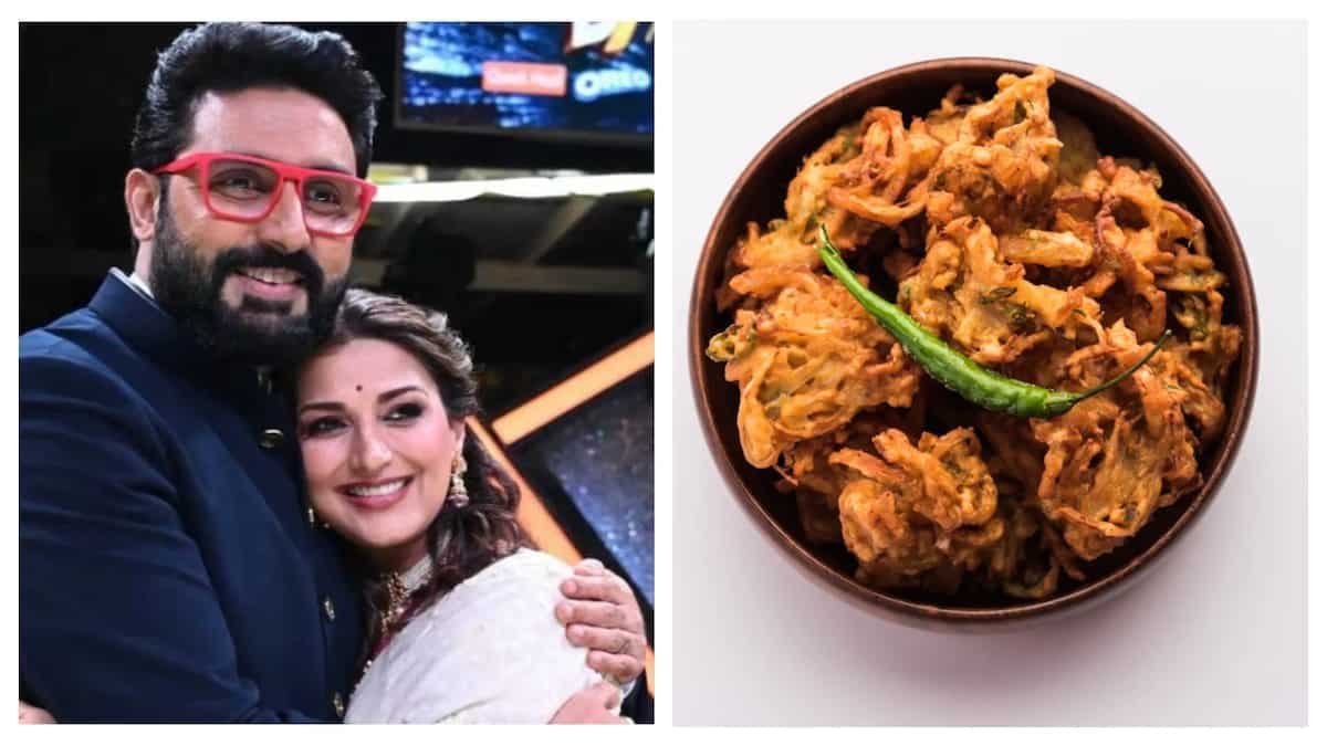 Abhishek Bachchan and Sonali Bendre Bond Over Pav and Bhajiyas