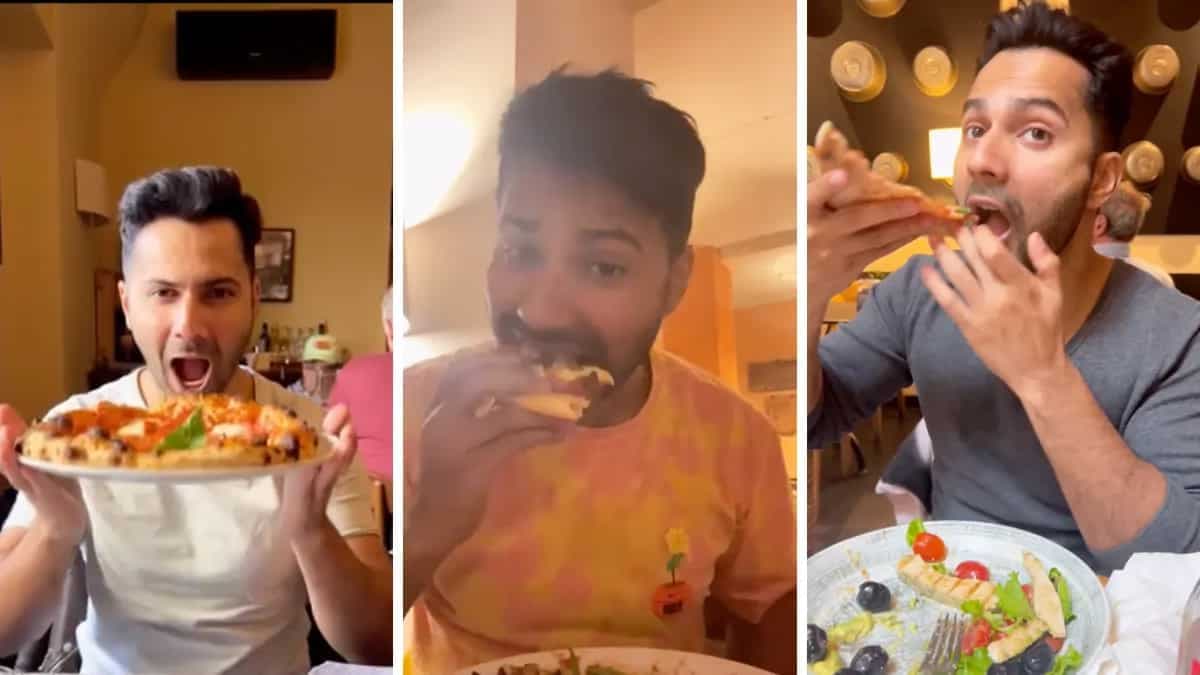 Varun Dhawan Shares Video Compilation Of His Pizza Binge