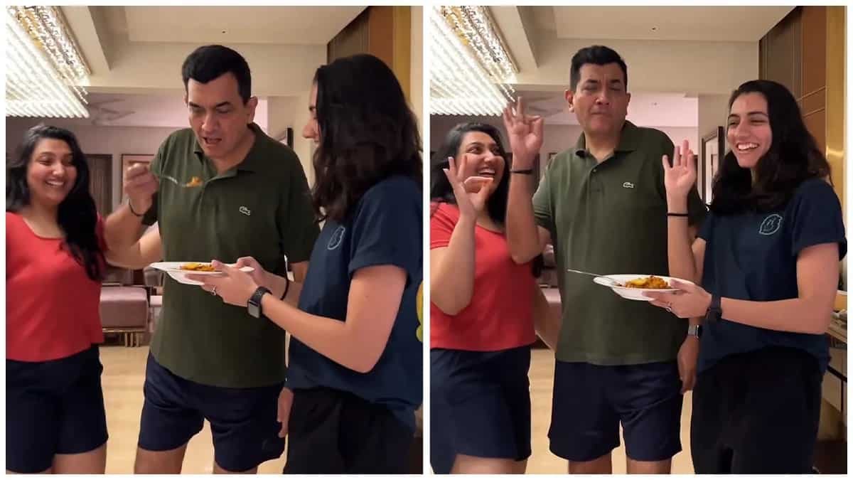 Chef Sanjeev Kapoor And Daughters Cook Up Special Paella