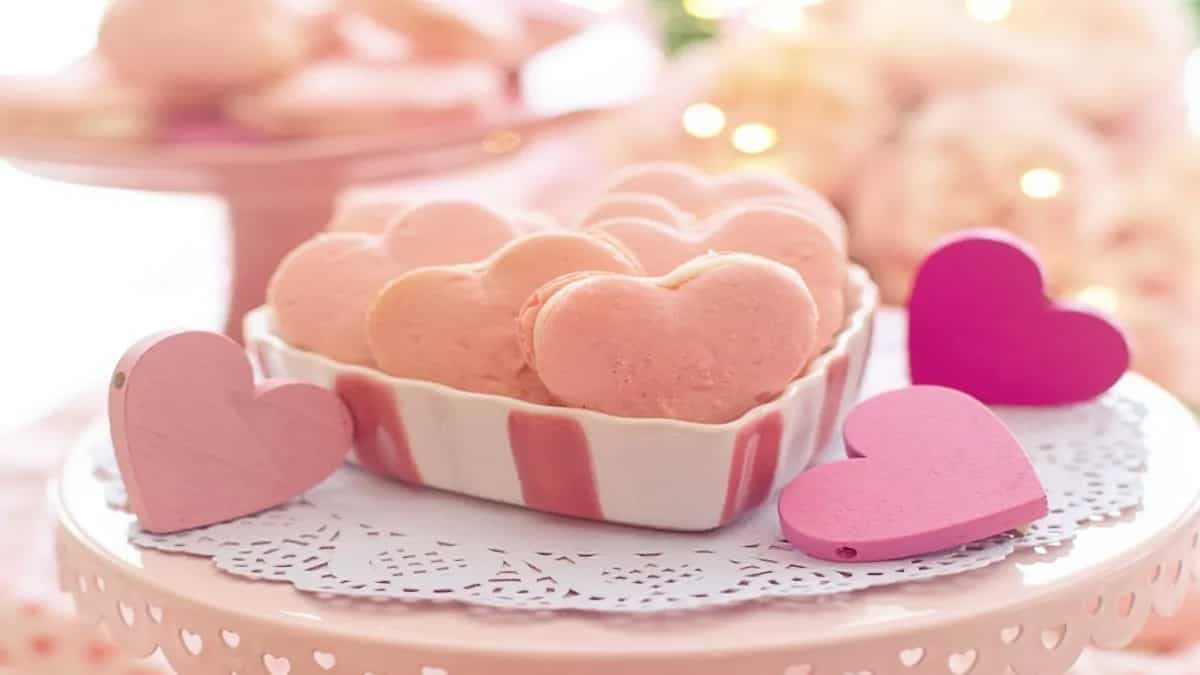 Heart-Shaped Strawberry Biscuits From Popeyes