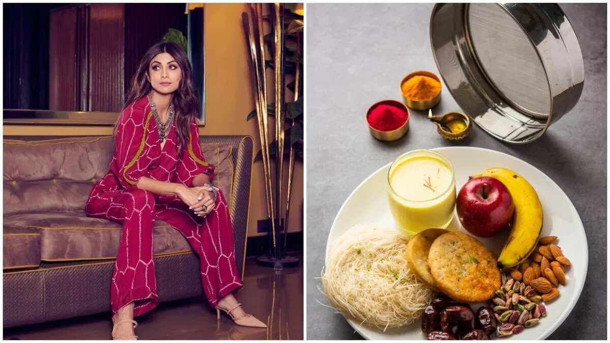 Shilpa Shetty Receives A Wholesome Sargi For Karwa Chauth