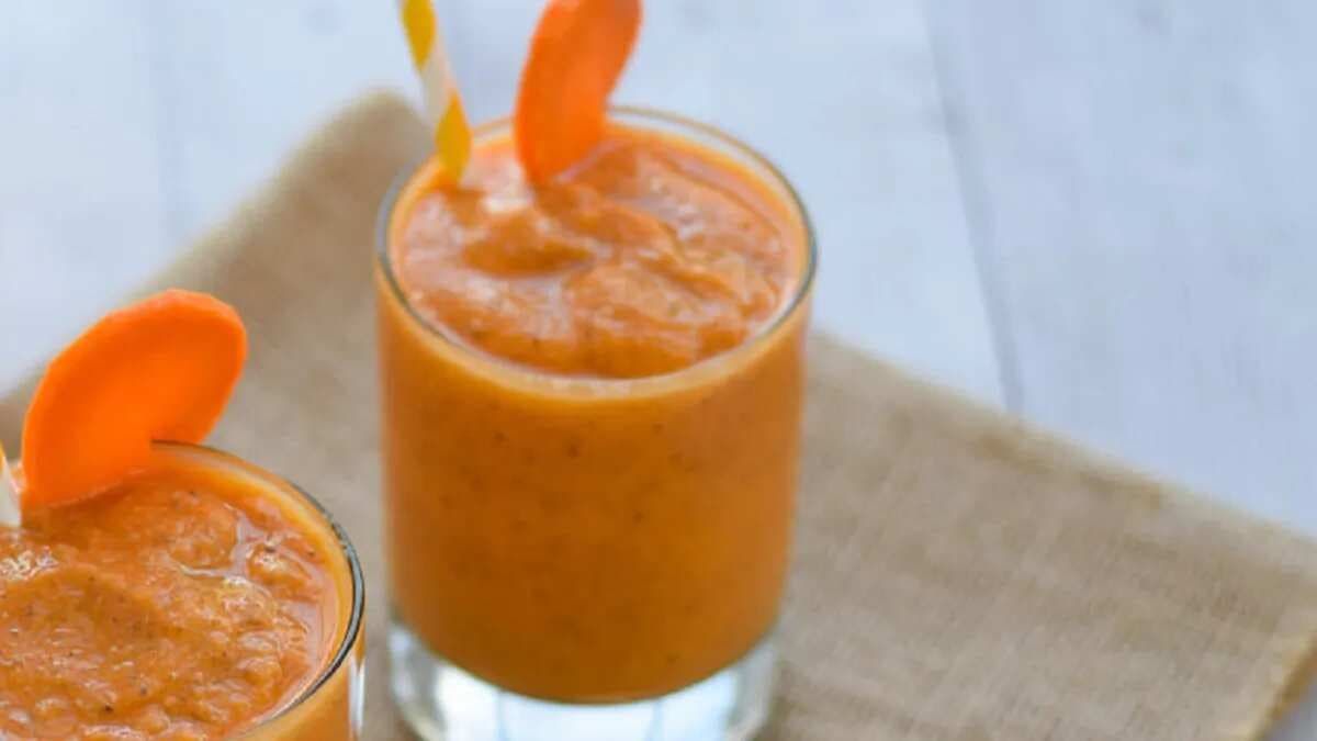 Mango Carrot Chia Smoothie: Pick-Me-Up To Beat Afternoon Inertia