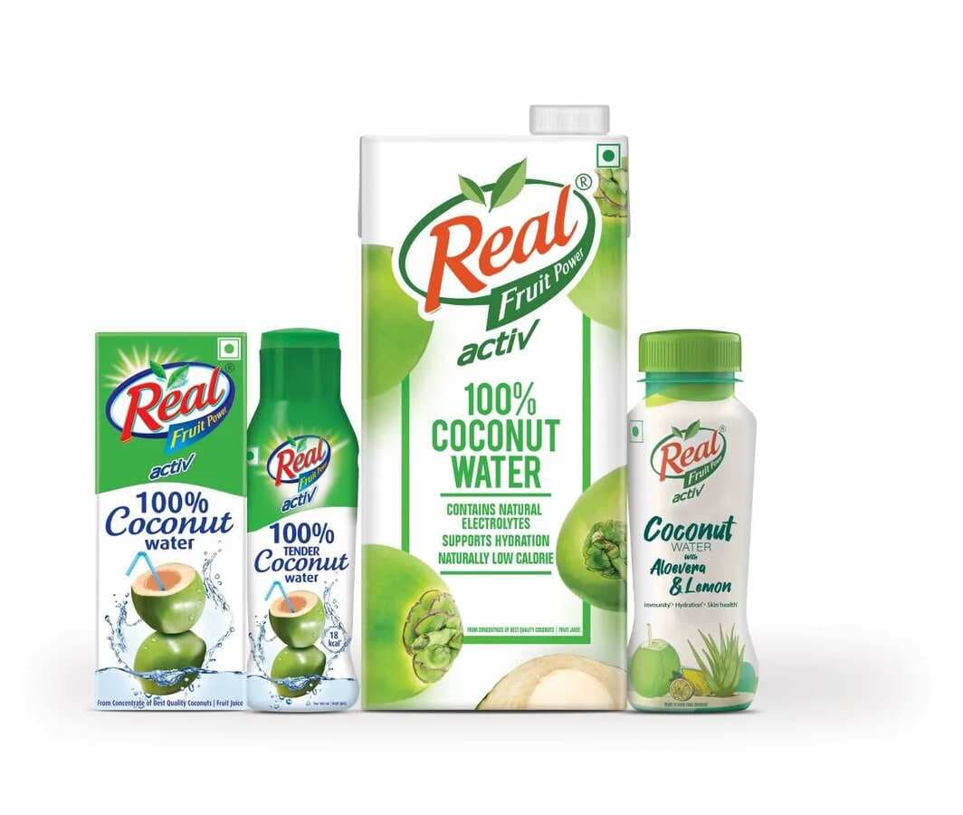 Réal Refreshment: 100% Tender Coconut Water, No Added Sugars! 