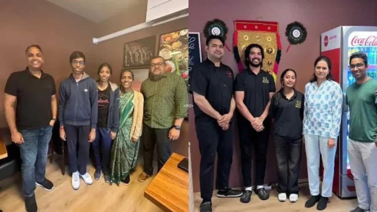 Indian Chess Players Enjoy South Indian Feast At Restaurant In Norway