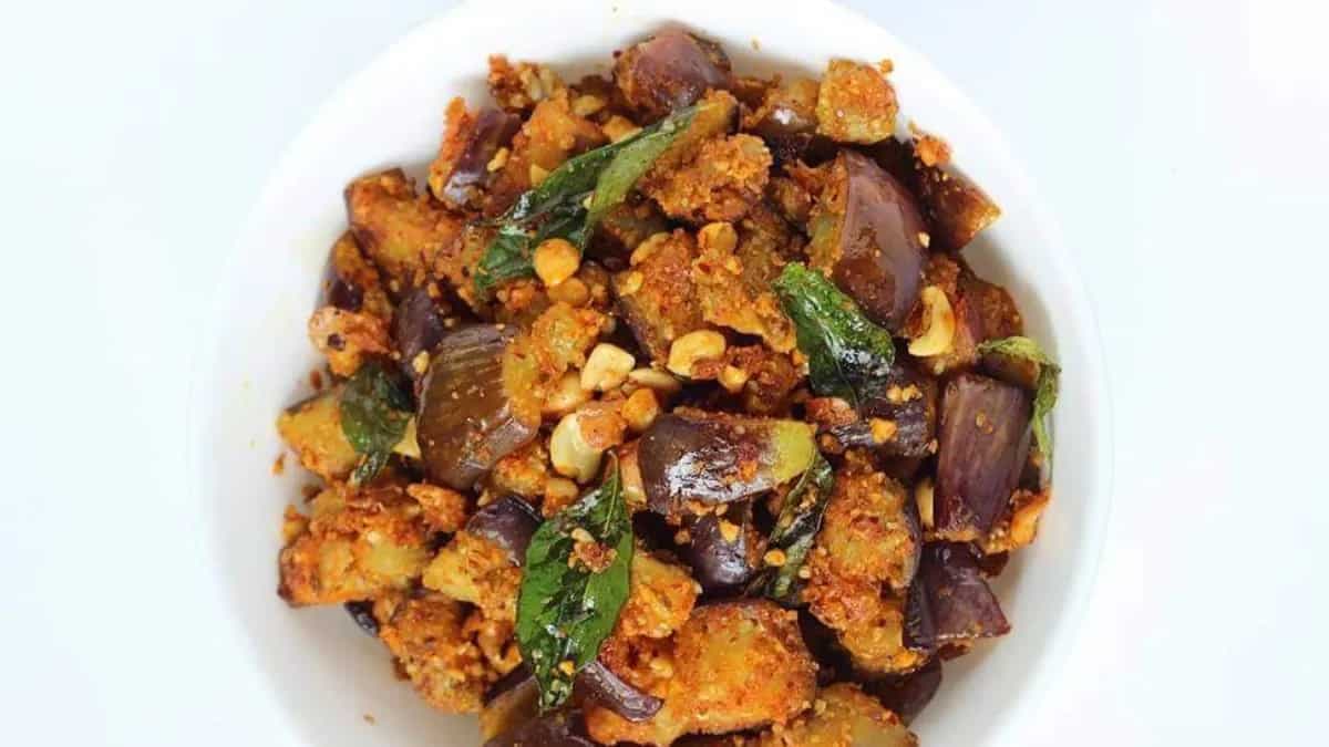 Andhra-Style Vankaya Vepudu Recipe, An Easy Brinjal Stir Fry