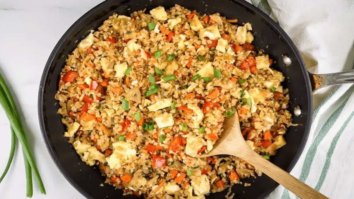 Healthy Cauliflower Fried Rice Recipe For Dinner
