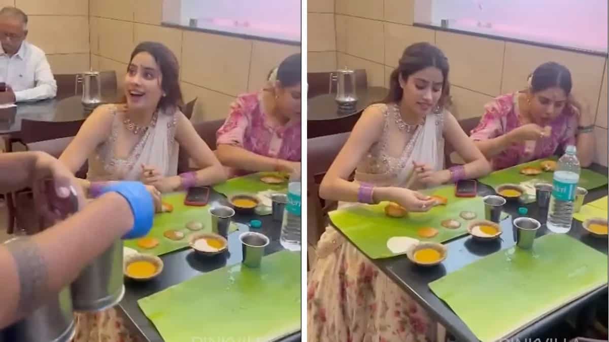 Janhvi Kapoor Enjoys South Indian Breakfast At Murugan Idli Shop