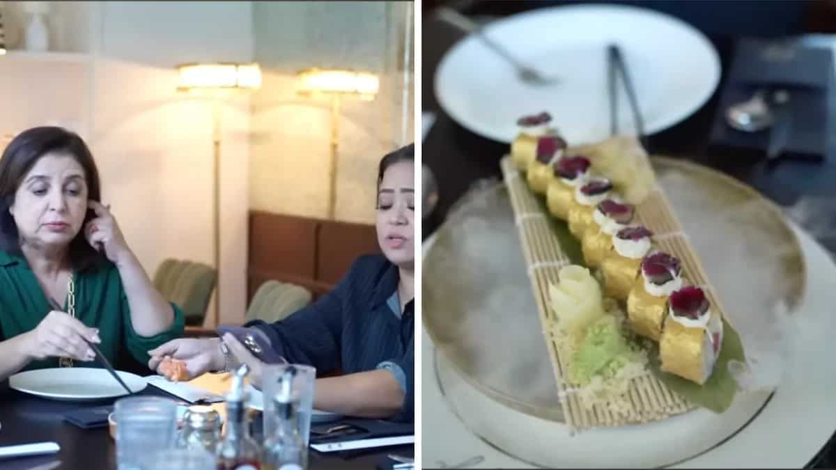 Farah Khan Enjoys 24K Gold Sushi & More In Bandra