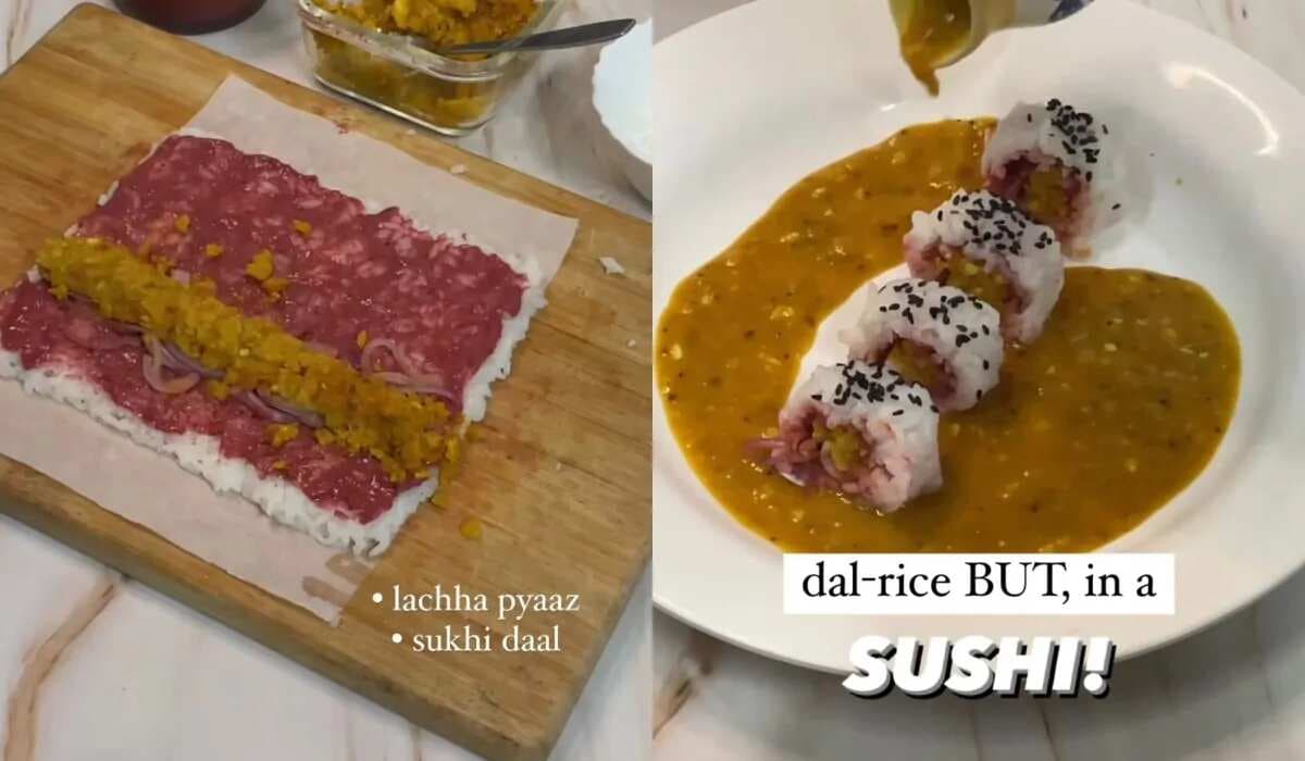 Viral Video Of Dal-Chawal Sushi Is Winning Hearts On Internet
