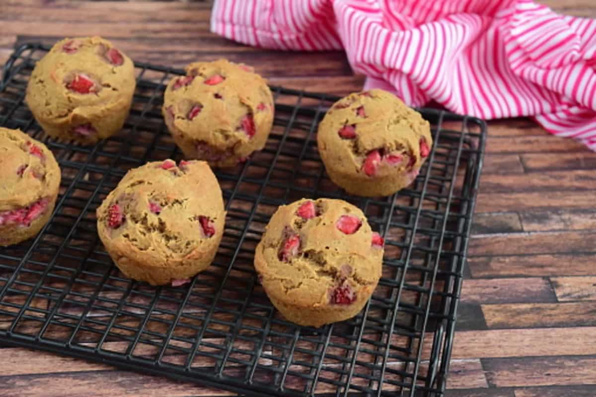 Level Up Your Breakfast With These Strawberry Banana Muffins