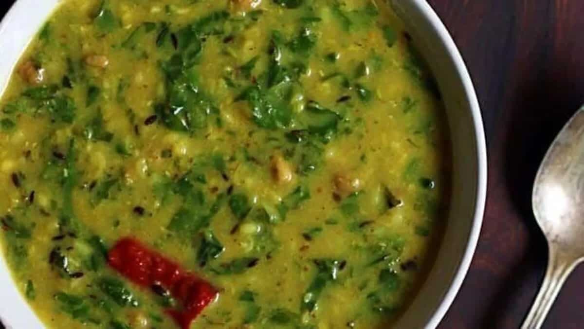 Dal Palak Shorba; Protein Rich Spinach Soup For Winter