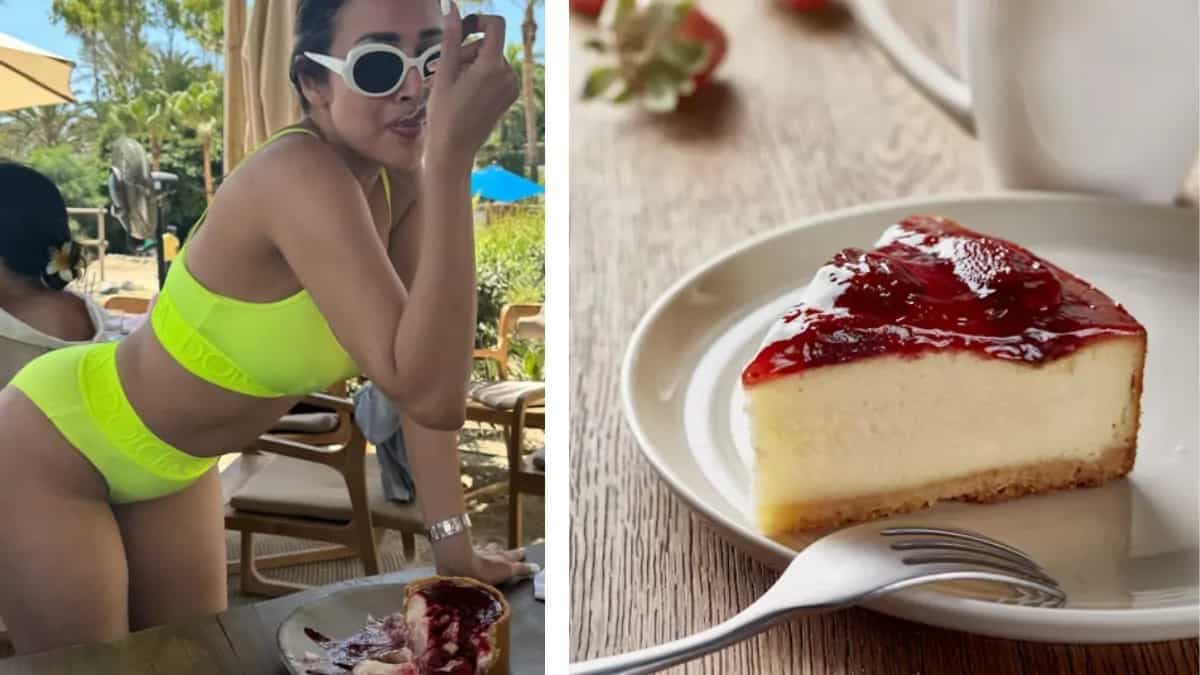 Malaika Arora Indulges In Creamy Cheesecake In Spain