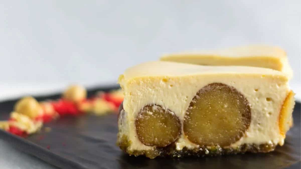 Eggless Gulab Jamun Cheesecake Recipe For A Fusion Dessert