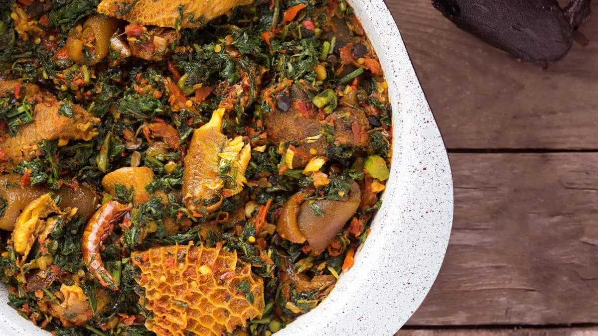 Efo Riro Recipe, A Iron-Packed Spinach Stew From Nigeria