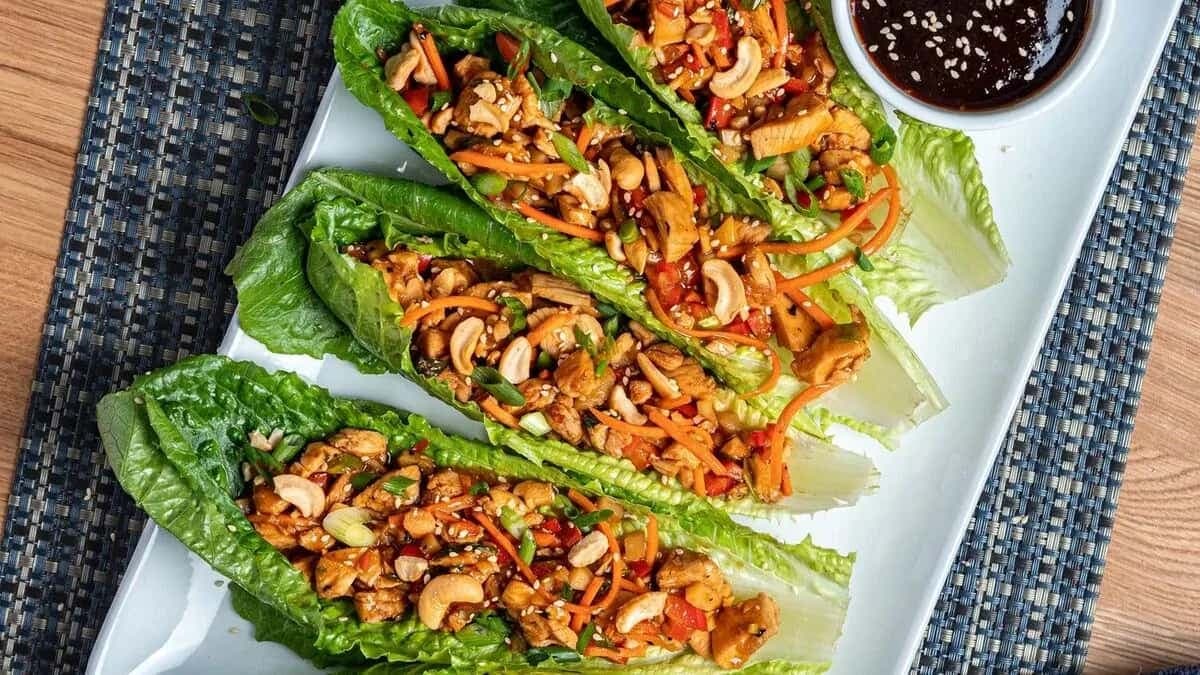 How About Chicken Lettuce Wraps For Lunch